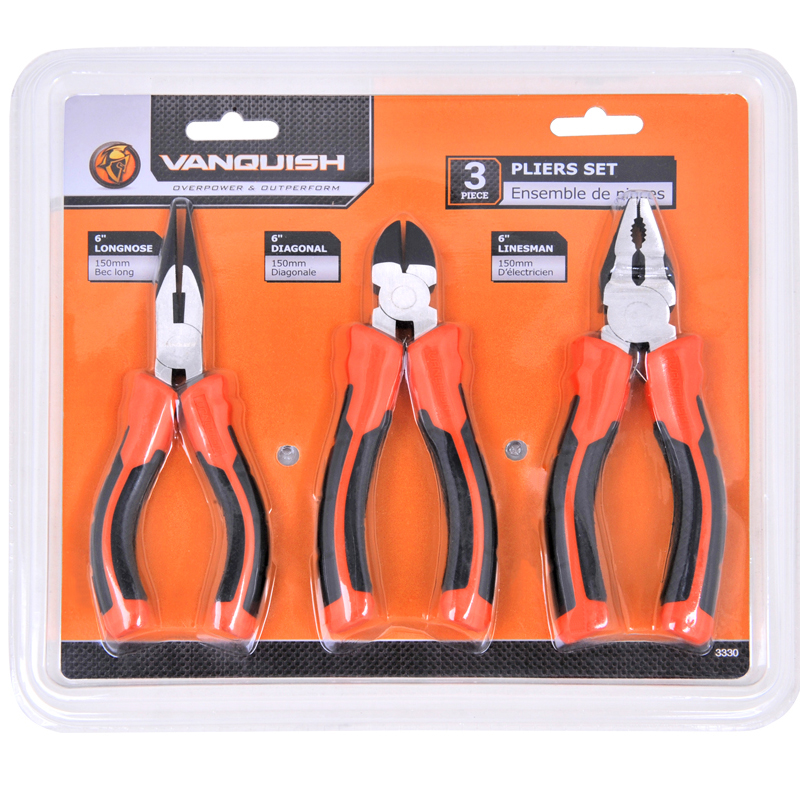 3 PIECE PLIERS SET