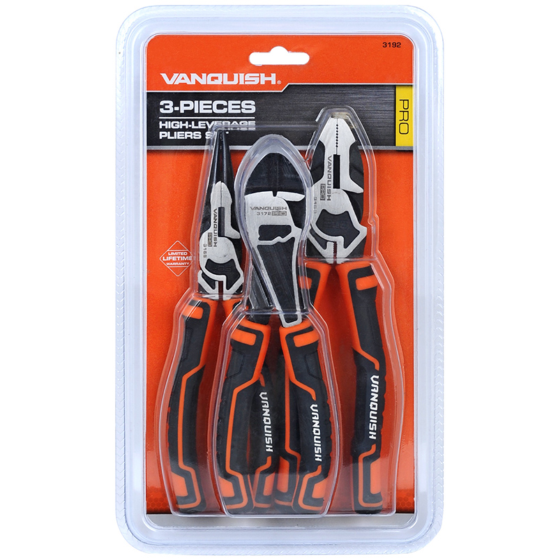 3-PIECES HIGH LEVERAGE PLIERS SET