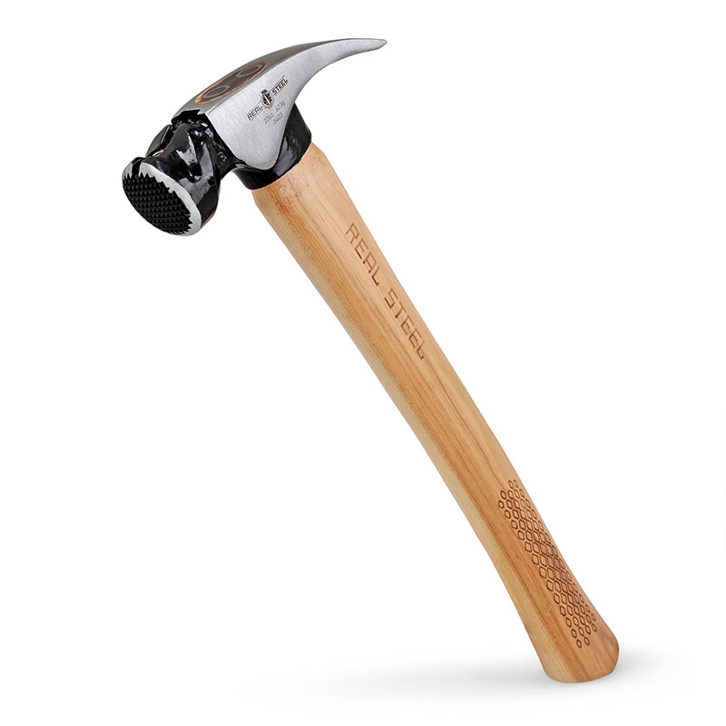 HICKORY FRAMING HAMMER WITH MILLED FACE,22-OUNCE