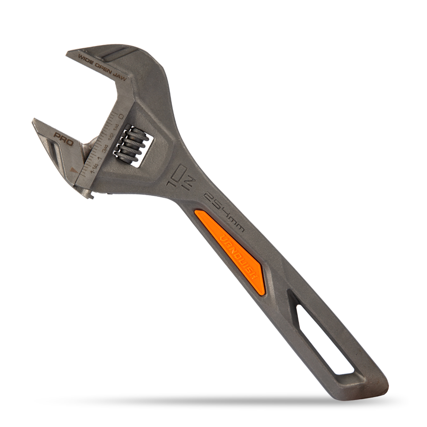 WIDE-OPEN ADJUSTABLE WRENCH