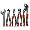 5-PIECES HIGH-LEVERAGE PLIERS SET WITH ADJUSTABLE WRENCH