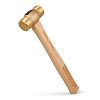 Hickory Brass Non-Sparking Hammer, 20-Ounce